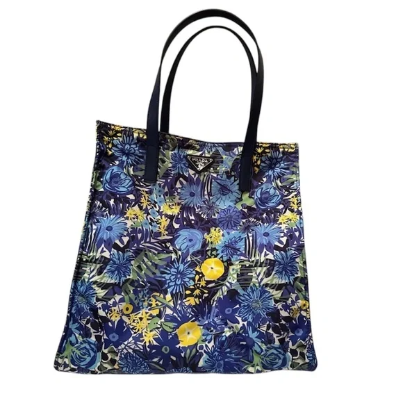 Prada Floral Nylon Tote - Picture 5 of 15